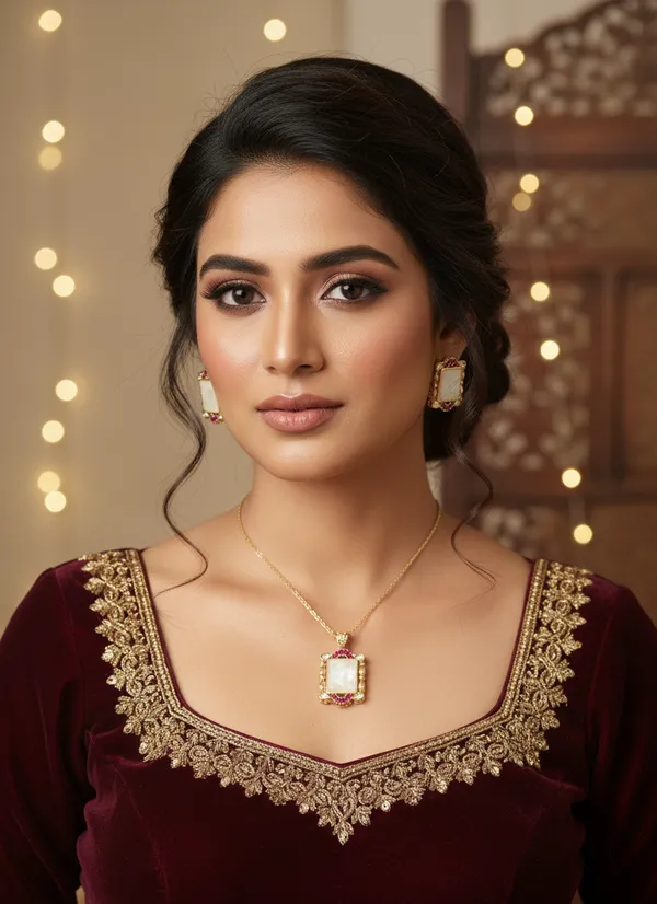 Silver_Brass_Necklace_Set_For_Women
